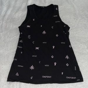 (3 for $10) wesc conspiracy tank top